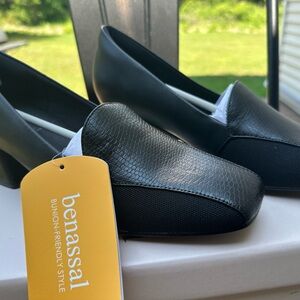 Unk Black Textured Women's Heels